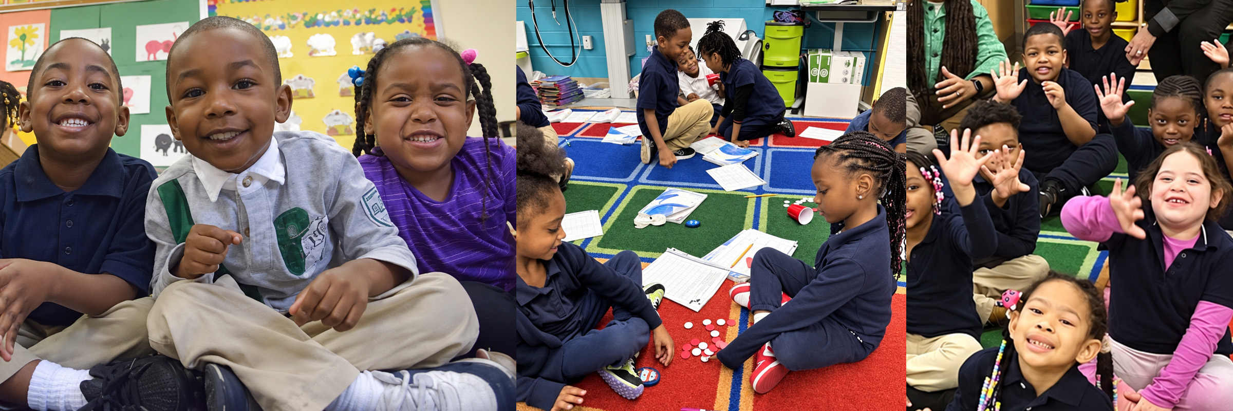 Students at Ellwood School.